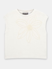 Mint Velvet Natural Floral Print Embellished Knit Top - Image 6 of 7