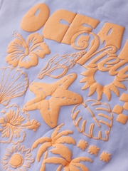 بنفسجي فاتح - طقم من سويت شيرت وبنطلون ضيق من الأعلى وانسيابي من الأسفل (للأعمار من 3 إلى 16 سنة) - صورة 11 من 12