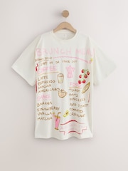 Ecru Beaded Brunch Cotton Nightie - Image 6 of 6