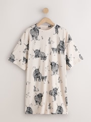 Oatmeal Hamish The Highland Cow Cosy Nightie - Image 5 of 7