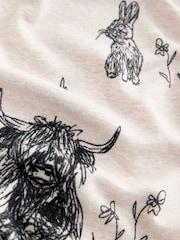 Oatmeal Hamish The Highland Cow Cosy Nightie - Image 6 of 7
