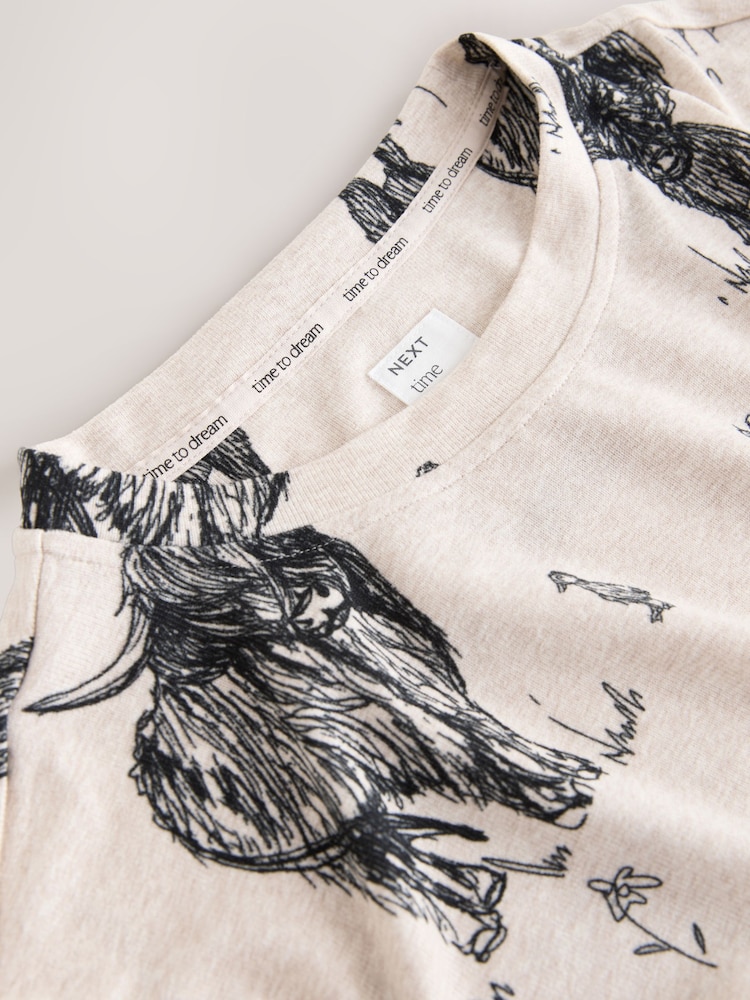 Oatmeal Hamish The Highland Cow Cosy Nightie - Image 7 of 7