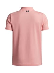 Under Armour Pink/Navy Matchplay Polo Shirt - Image 2 of 3