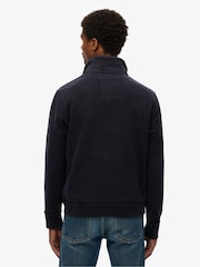 Superdry Blue Vintage Athletic Henley Sweatshirt - Image 2 of 4