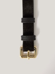 Jigsaw Brown Suede Skinny Belt - Image 2 of 3