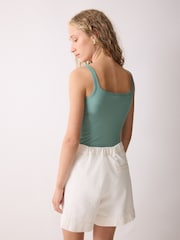 Jigsaw Green Square Neck Layering Tank - Image 2 of 5