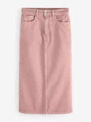 Jigsaw Pink Cole Denim Midi Skirt - Image 1 of 1
