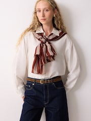 Jigsaw Brown Suede Skinny Belt - Image 1 of 3