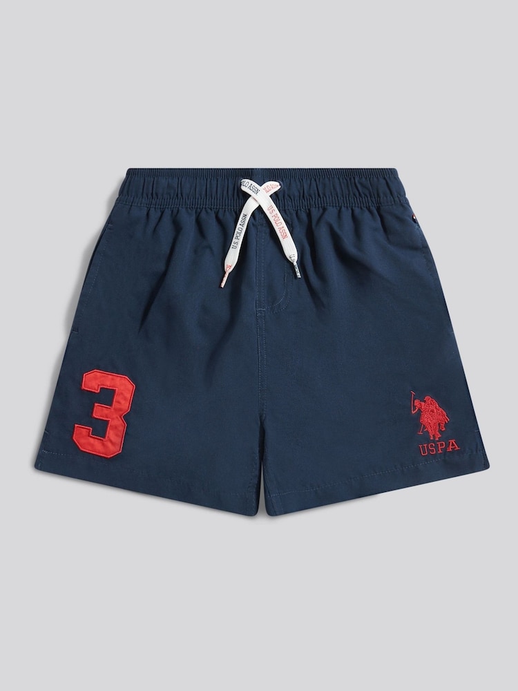 U.S. Polo Assn. Light Blue Boys Player 3 Swim Shorts - Image 1 of 1