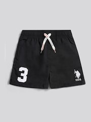 U.S. Polo Assn. Black Boys Player 3 Swim Shorts - Image 1 of 1