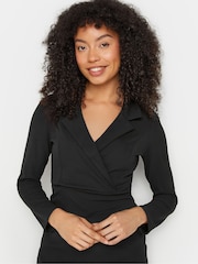 M&Co Black Midi Tuxedo Dress - Image 4 of 5