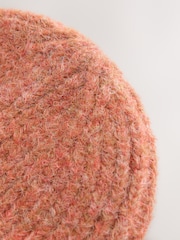 Rust Brown Ribbed Beanie Containing Wool Hat - Image 3 of 3