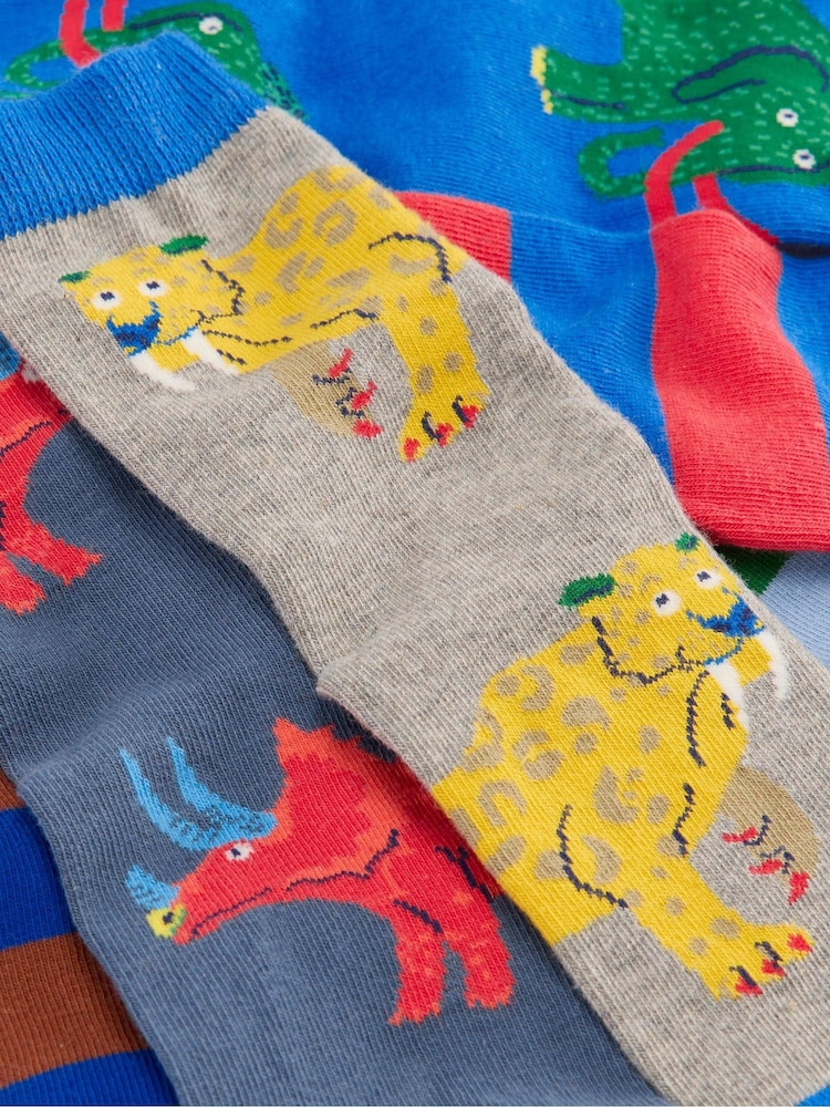 Boden Blue Socks 7 Pack - Image 2 of 2
