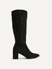 أسود - Linzi Swerve High Leg Block Heeled Boots - صورة 2 من 5