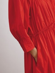 Albaray Orange Embroidered Yoke Dress - Image 3 of 4