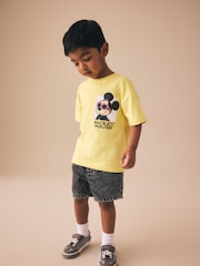 Yellow Mickey Mouse Short Sleeve T-Shirt (3mths-8yrs) - Image 3 of 3