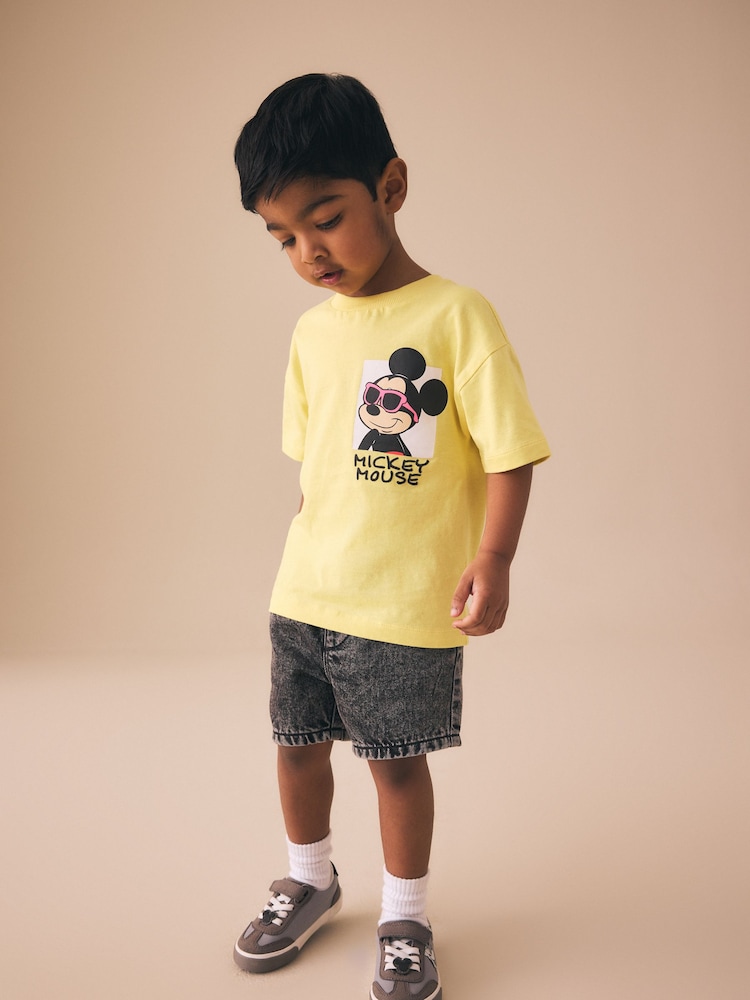 Yellow Mickey Mouse Short Sleeve T-Shirt (3mths-8yrs) - Image 3 of 3 Yellow Mickey Mouse Short Sleeve T-Shirt (3mths-8yrs) - Image 3 of 3