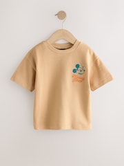 Marrone chiaro  - T Shirt Maniche corte di Topolino (3mesi-8anni) - Immagine 2 di 4