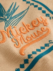 بني فاتح بني - تيشِرت بكُم قصير مزيّن بطبعة شخصية Mickey Mouse (3 شهور-8 سنوات) - صورة 7 من 8