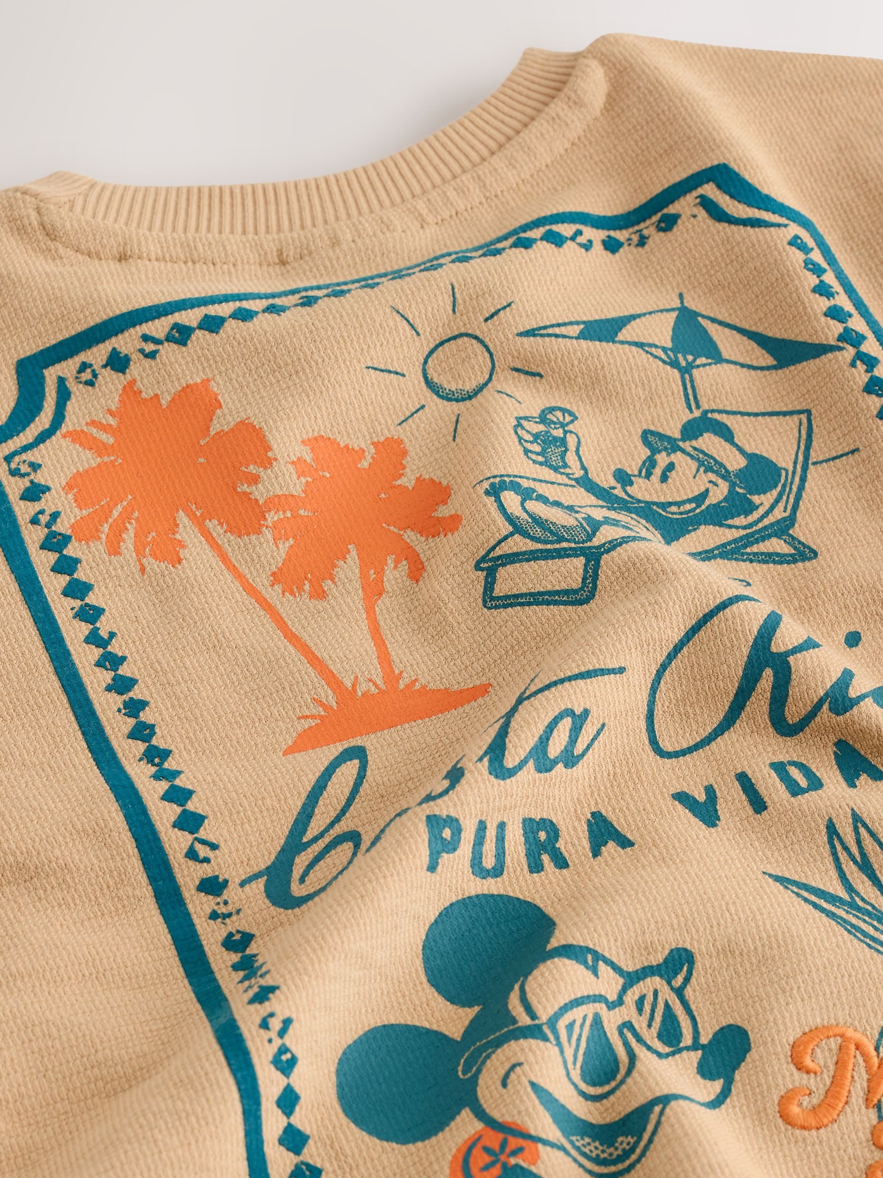 Buy Tan Brown Mickey Mouse Short Sleeve T-Shirt (3mths-8yrs) from