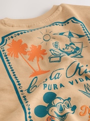 بني فاتح بني - تيشِرت بكُم قصير مزيّن بطبعة شخصية Mickey Mouse (3 شهور-8 سنوات) - صورة 8 من 8