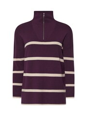 Evans Stripe Zip Detail Jumper - Image 3 of 3