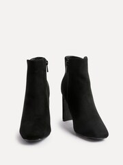 Linzi Black Glance Block Heel Ankle Boots - Image 4 of 5