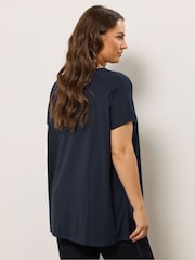 Evans Blue Boho Pleated Top - Image 3 of 5