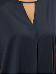 Evans Blue Boho Pleated Top - Image 4 of 5