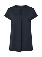 Evans Blue Boho Pleated Top - Image 5 of 5