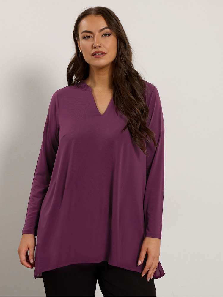 Evans Chiffon Hem Top - Image 1 of 5