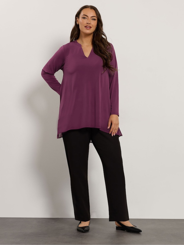 Evans Chiffon Hem Top - Image 2 of 5