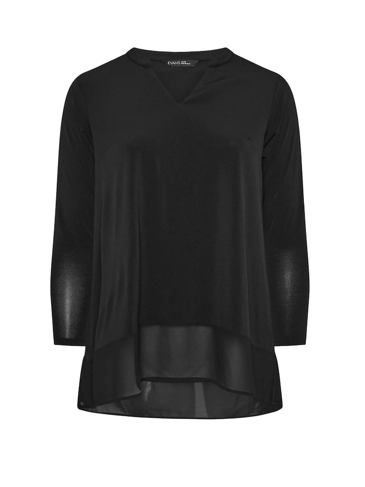 Evans Chiffon Hem Top - Image 5 of 5