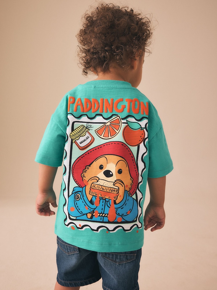 Green Paddington Bear Short Sleeve T-Shirt (3mths-8yrs) - Image 1 of 4