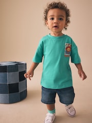 Green Paddington Bear Short Sleeve T-Shirt (3mths-8yrs) - Image 2 of 4