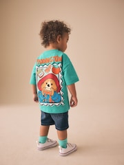 Green Paddington Bear Short Sleeve T-Shirt (3mths-8yrs) - Image 3 of 4