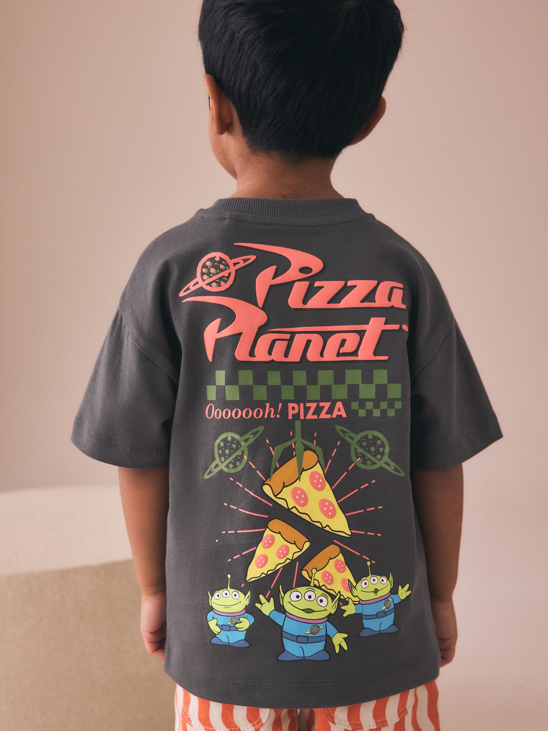 Buy Charcoal Grey Aliens Toy Story Short Sleeve T-Shirt (3mths