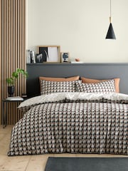 Appletree Brown Jett Cotton Duvet Cover Set - Image 1 of 4