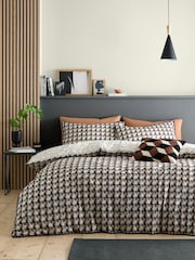 Appletree Brown Jett Cotton Duvet Cover Set - Image 4 of 4