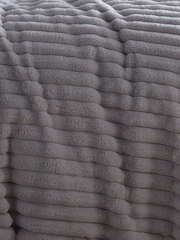 Appletree Grey Morritz Faux Fur Duvet Cover Set - Image 3 of 3