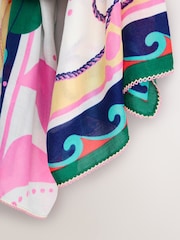 Bright Lobster Print Lightweight Scarf - Image 6 of 6