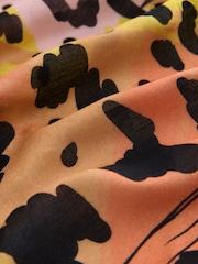 Multi Leopard Square Scarf - Image 6 of 8