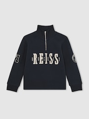 Reiss Navy Martin Sweatshirt - Image 2 of 5