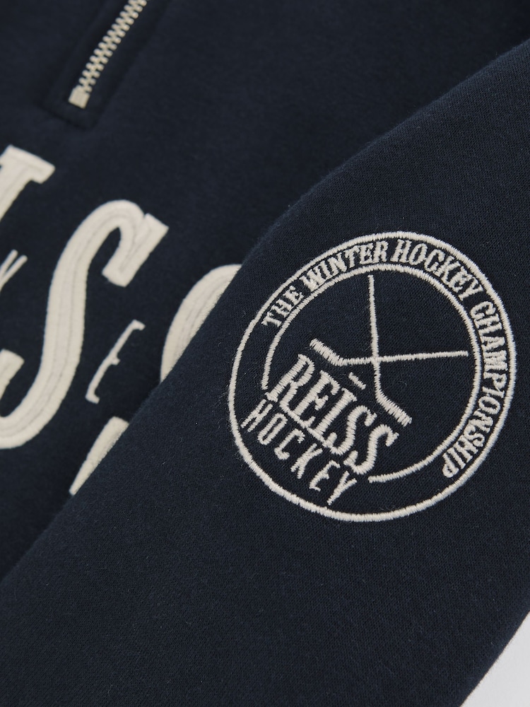 Reiss Navy Martin 9-13 yrs Sweatshirt - Image 5 of 5 Reiss Navy Martin 9-13 yrs Sweatshirt - Image 5 of 5