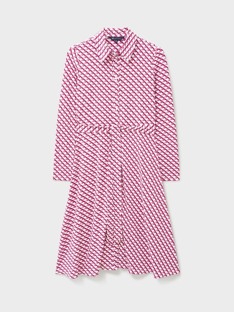 Crew Clothing Pink Emma Jersey Shirt Dress - Image 5 of 5 Crew Clothing Pink Emma Jersey Shirt Dress - Image 5 of 5