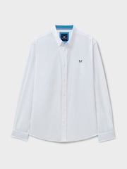 Camisa de popeline de algodão simples da Crew Clothing - Imagem 5 de 5