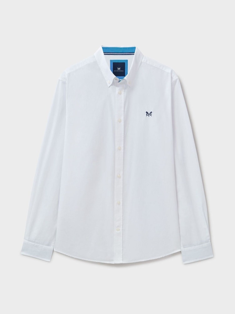 Camisa de popeline de algodão simples da Crew Clothing - Imagem 5 de 5
