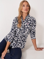 Crew Clothing Blue Jersey Shirt - Image 1 of 5