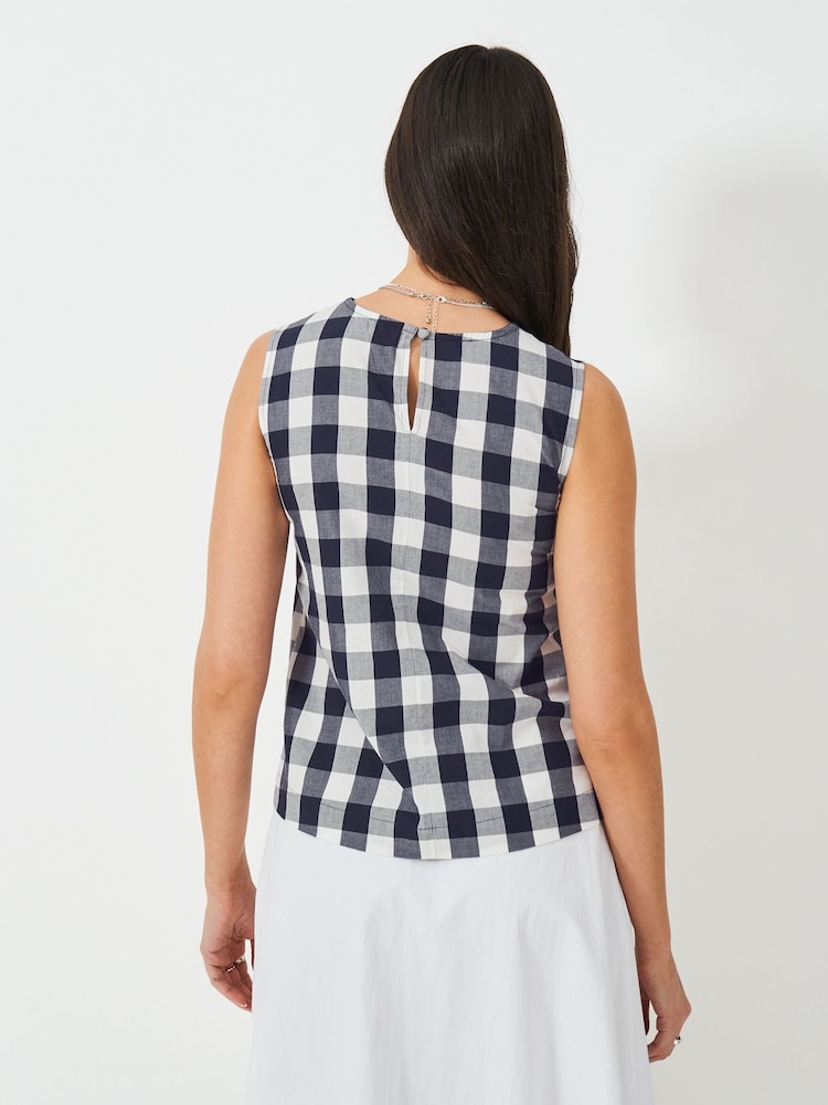 Crew Clothing Company Estelle Sleeveless Cotton Top - Imagem 2 de 5