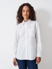 Crew Clothing White Cotton Poplin Shirt - Image 1 of 5